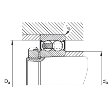 ���{(di��o)�����S�� 2213-K-2RS-TVH-C3, ����(j��) DIN 630 ��(bi��o)��(zh��n)����Ҫ�ߴ�, �F�����F�� 1:12���ɂ�(c��)���ܷ�